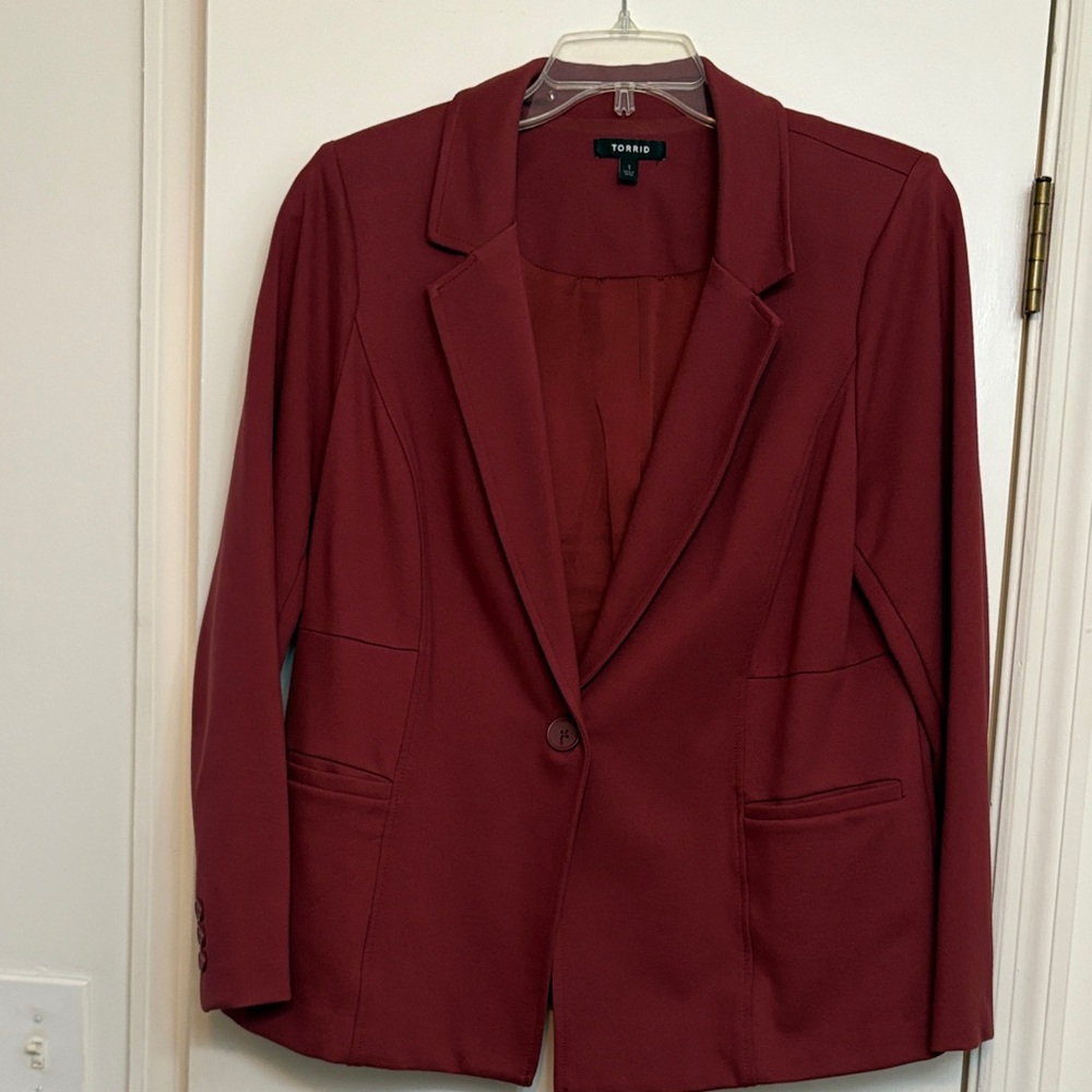 Torrid Women's Deep Red Blazer